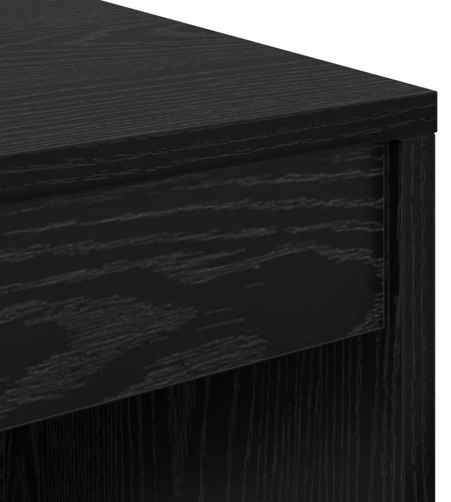 vidaXL Fekete tölgy íróasztal Fekete tölgy Mérnöki fa 100 x 40 x 76 cm