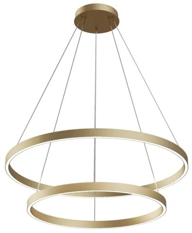 Maytoni MOD058PL-L74BS3K - LED Csillár zsinóron RIM LED/88W/230V átm. 80 cm arany