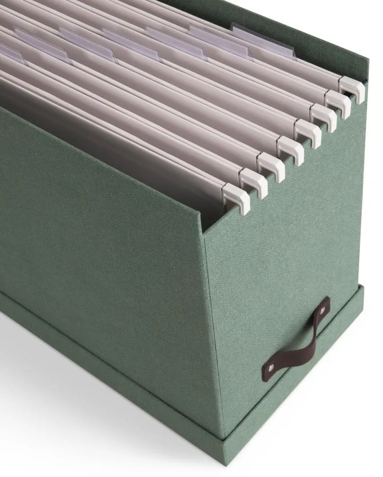 Zöld karton rendszerező dokumentumokhoz Johan Canvas Paper Laminate – Bigso