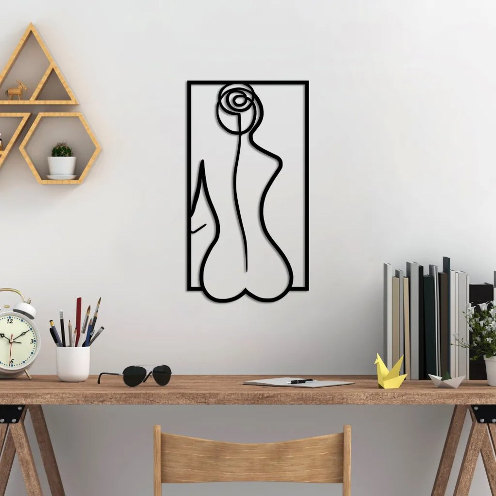 Fém fali dekoráció, 50×27 cm