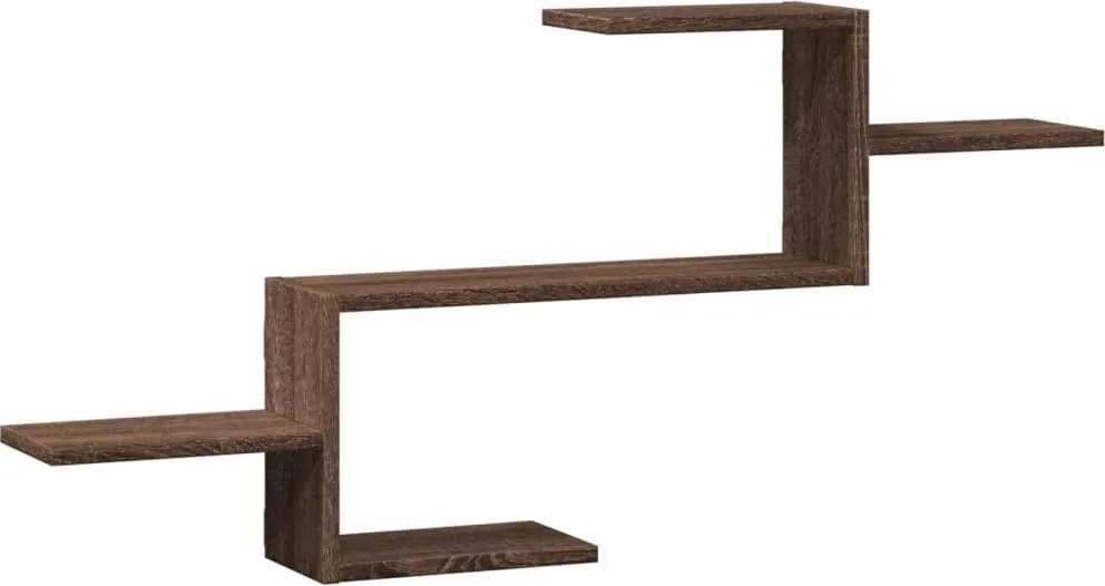vidaXL barna tölgy színű szerelt fa fali polc 104 x 15 x 49 cm
