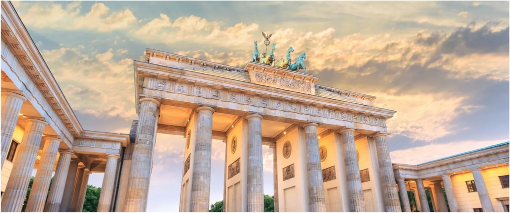 Kép - Brandenburgi kapu, Berlin, Németország (120x50 cm)