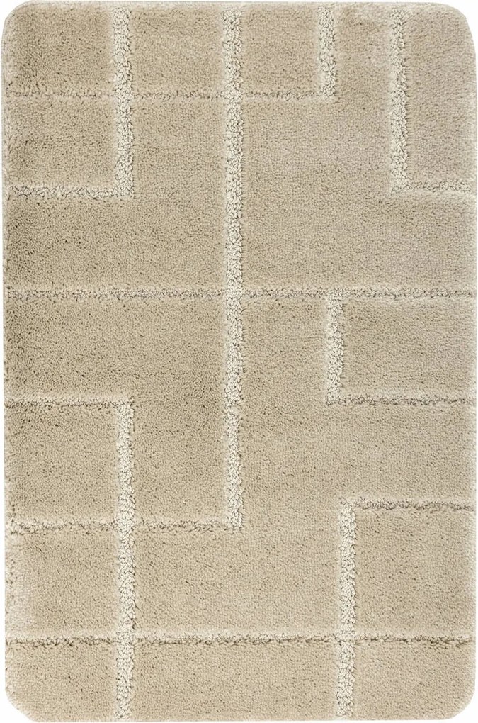 Fürdőszobai Wc Szőnyeg Csúszásgátló Puha Bézs Inez Szőnyeg 50x80 cm