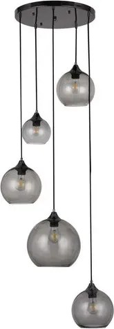 Rabalux beltéri függeszték e27 5x40w fekete tanesha