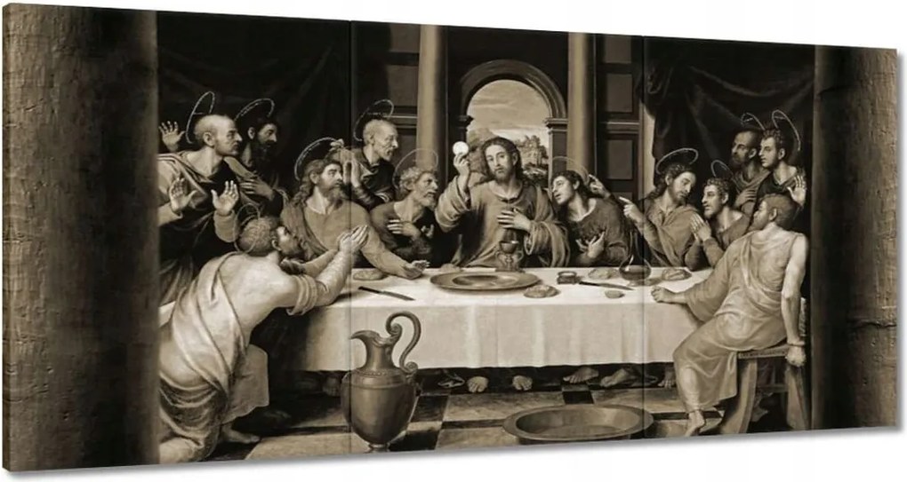 Vászonkép 60x30 Utolsó vacsora Jézus