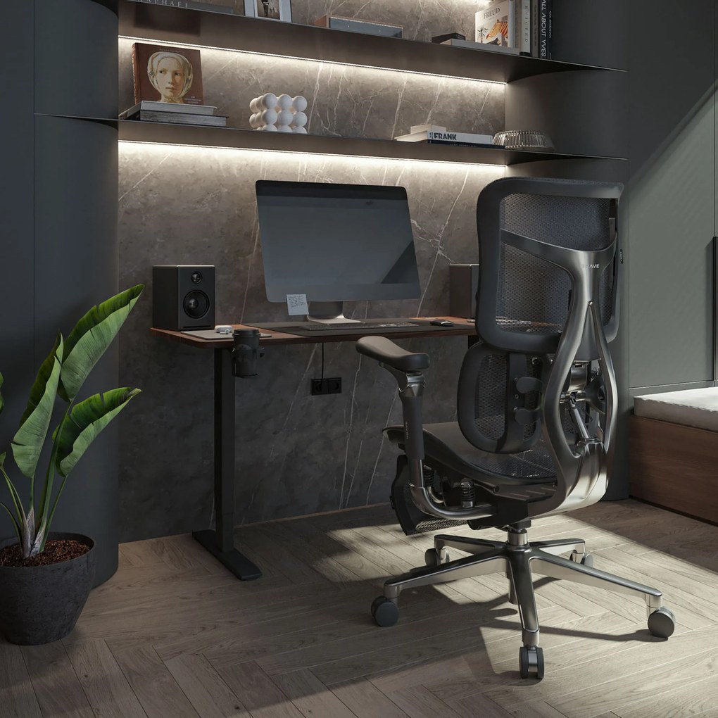 Prémium ergonomikus irodai szék lábtartóval fekete Premium Normal Size: Diablo V-Kinetic