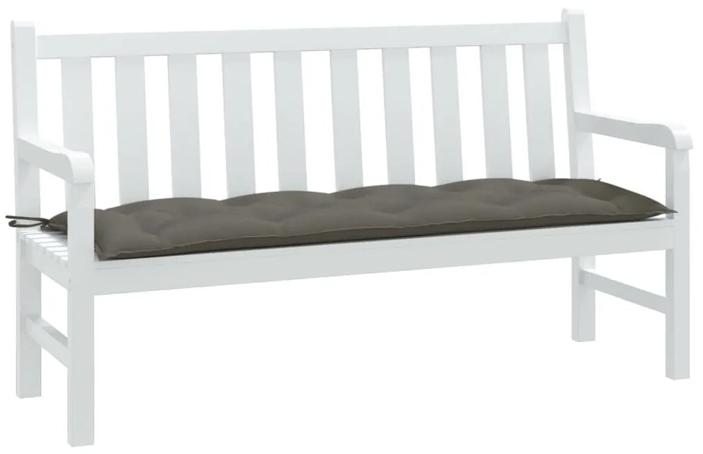 melange sötétszürke szövet kerti padpárna 150 x 50 x 7 cm