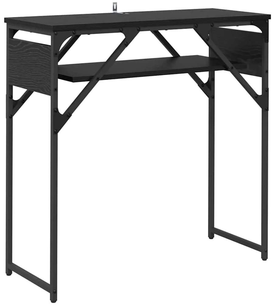Konzolasztal Musta tammi 75x30x75cm Faanyag