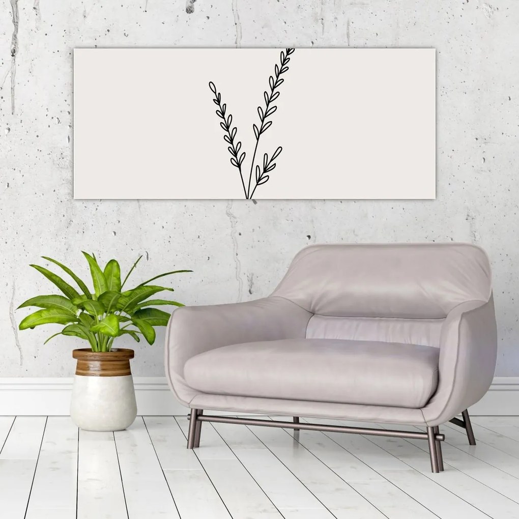 Kép - rét virág N⁰2 (120x50 cm)