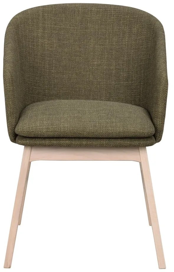 Zöld kárpitozott étkezőfotel szett 2 db-os Windham – Rowico