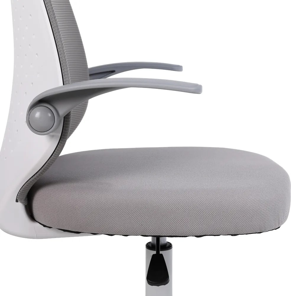 Irodai szék, szürke/fehér, PASTURA