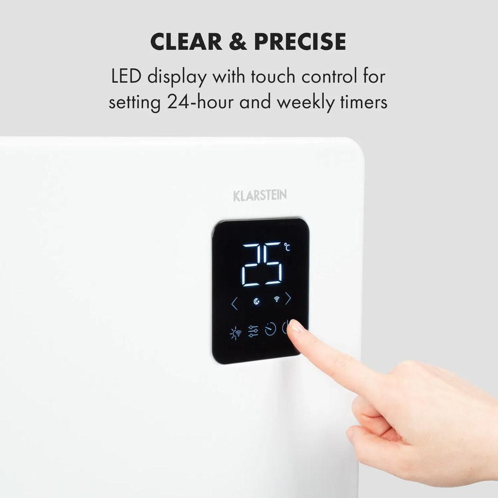 Bansin Smart 1500, konvektor, 1500 W, vezérlés applikáción keresztül