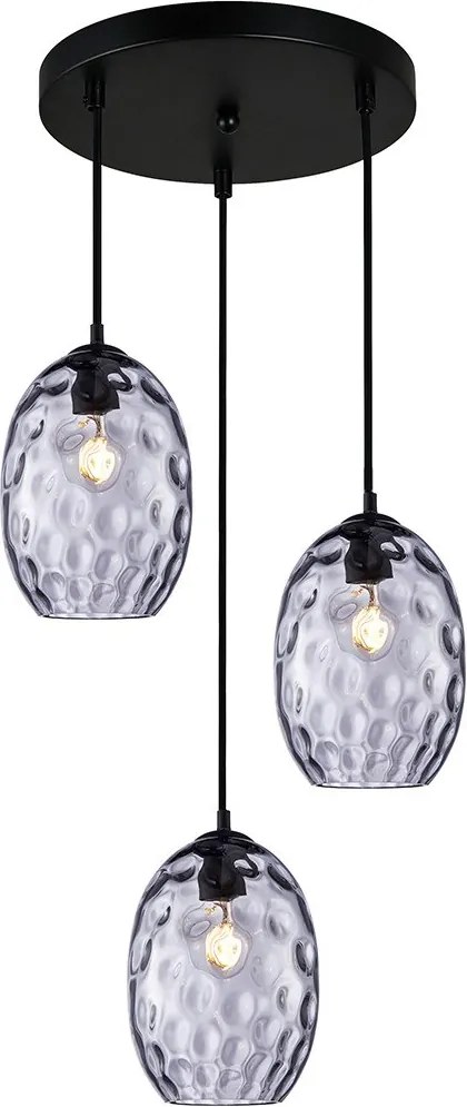 Italux modern függeszték novala fekete itxpnd-3031-3a-bk-sg
