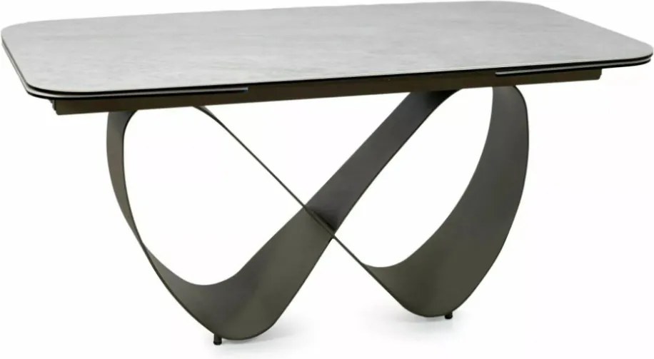Infinity bővíthető étkezőasztal kerámia bézs/réz 160-240 cm