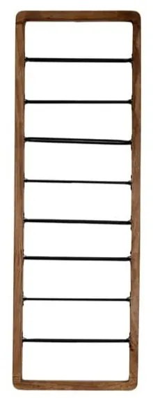 Barna fali bortartó polcos állvány, palackok száma 8 Sorrento – Light & Living