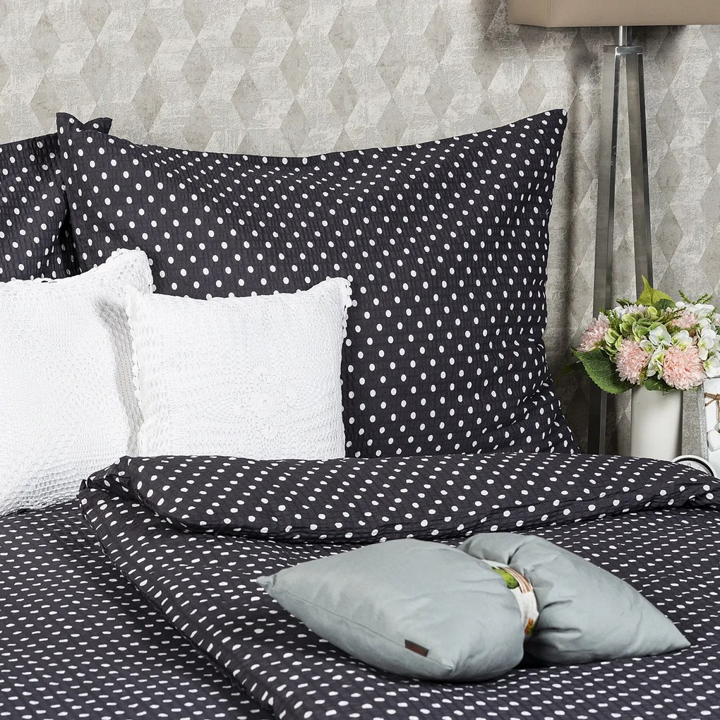4Home szürke pöttyös krepp ágyneműhuzat
