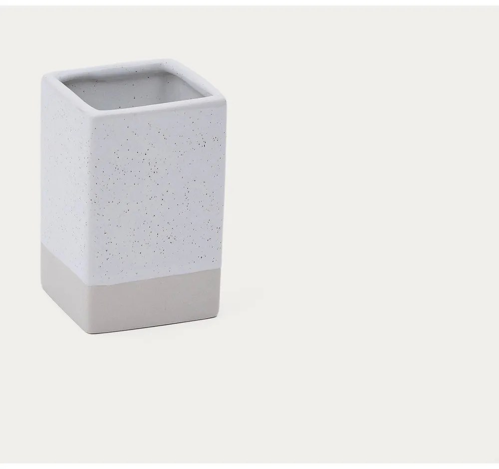 Krémszínű kerámia fogkefetartó pohár Careli – Kave Home