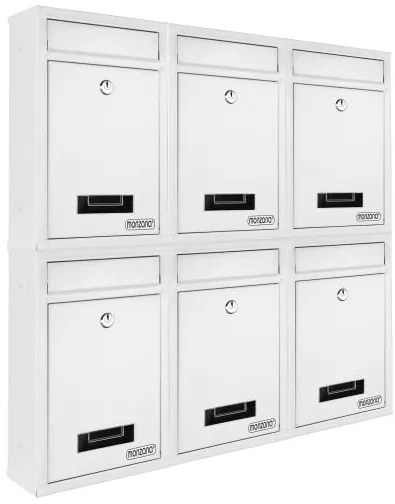 monzana® Postaláda 32x22x9 cm - fehér