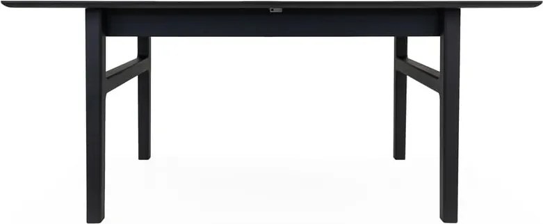 Bővíthető étkezőasztal hosszabbító asztallappal, tölgyfa dekorral 90x180 cm Curved – Woodman