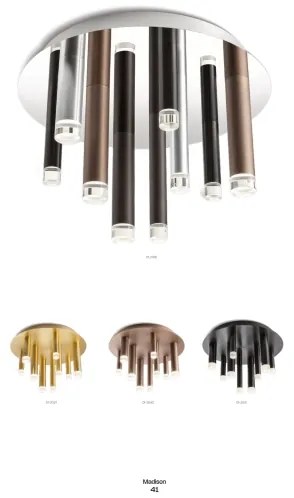 Redo 01-2039 - LED Mennyezeti lámpa MADISON 9xLED/4W/230V arany