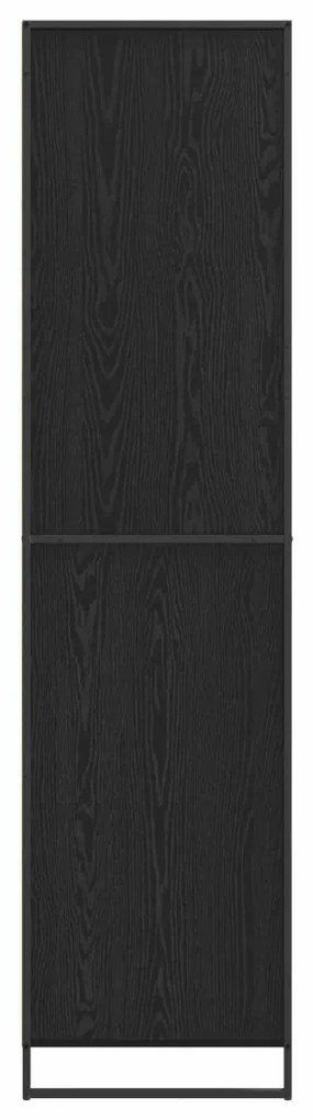 Szekrény tárolóval 2 pcs Fekete tölgy 50 x 50 x 200 cm Faanyag