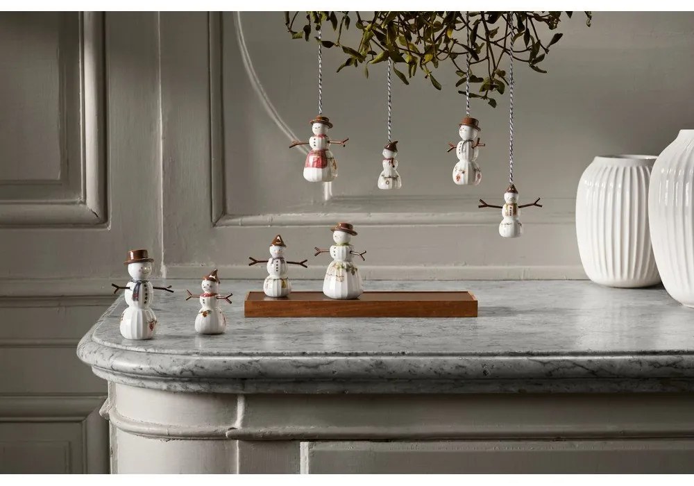 Porcelán kézzel festett karácsonyfadísz ø 4,5 cm Hammershøi Snowwife – Kähler Design