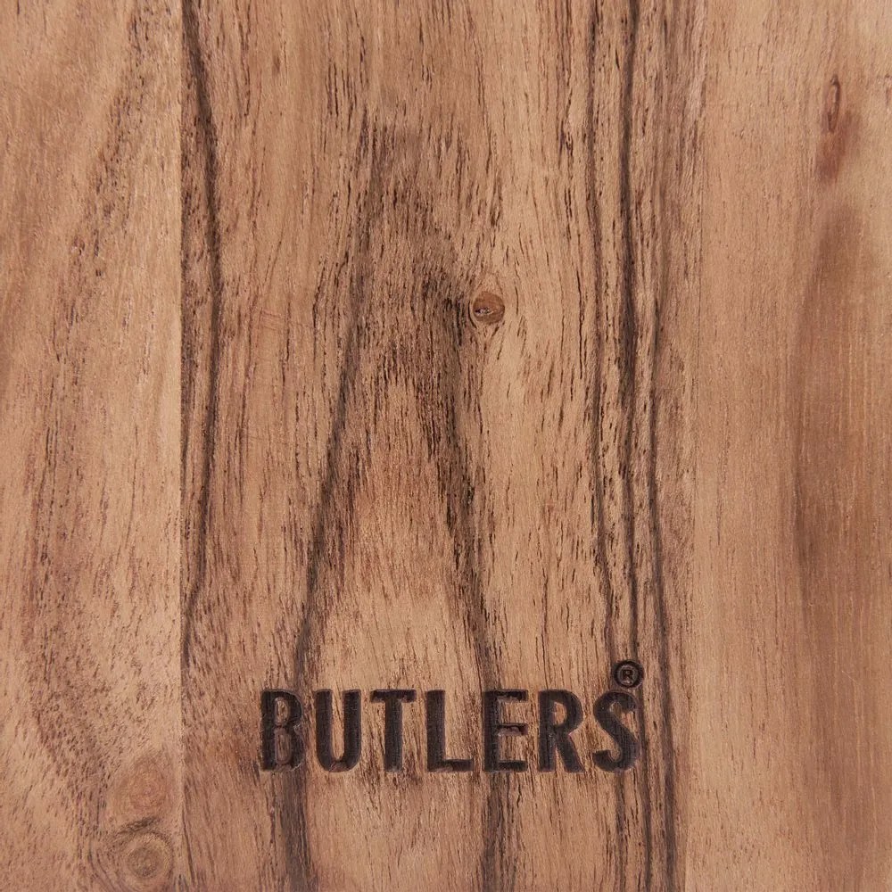 CUTTING CREW kis méretű vágódeszka bőr akasztóval 31 cm