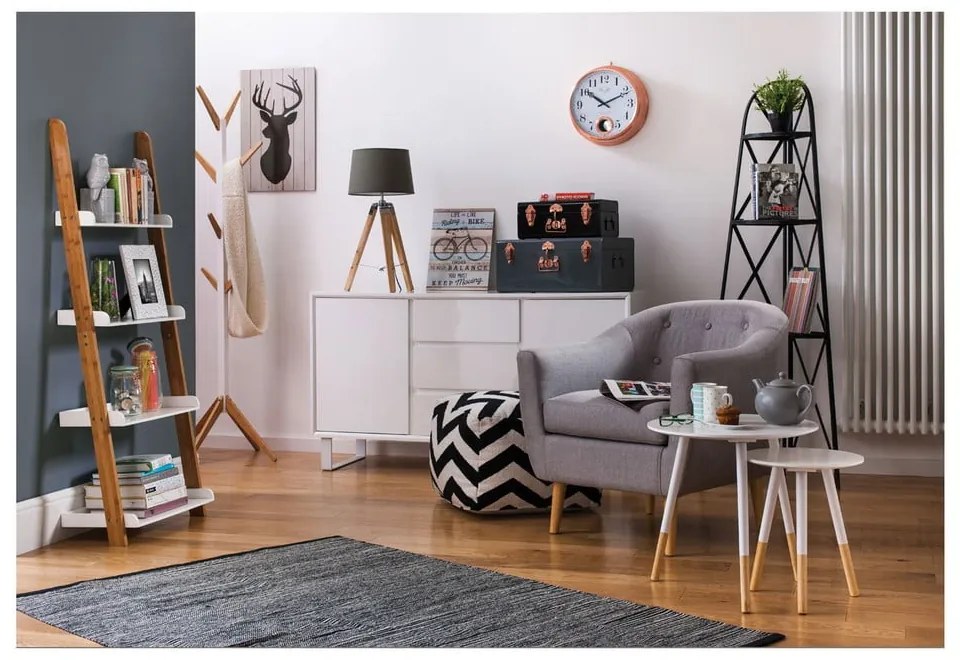 Kerek tárolóasztal szett 2 db-os ø 48 cm Viborg – Premier Housewares