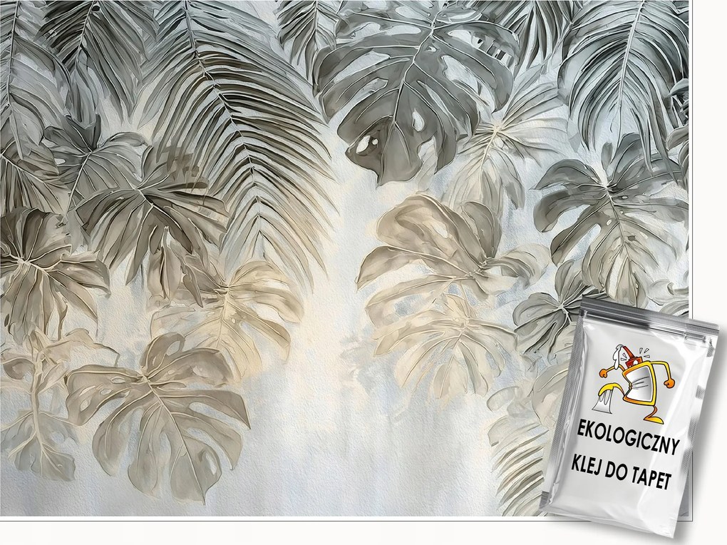 Fotótapéta Levelek Beton Absztrakt Hálószoba Nappali Tapéta Flizelina 200x140