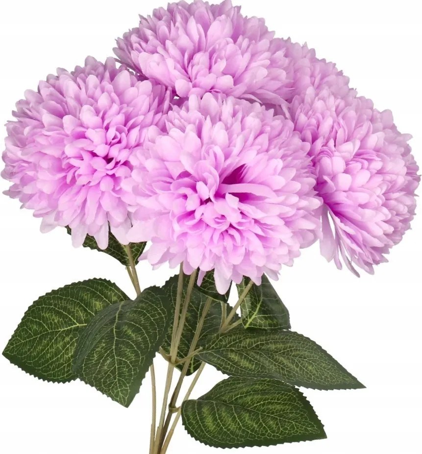 Krizantém Csokor Művirág Élő 45CM Nagy Csokor