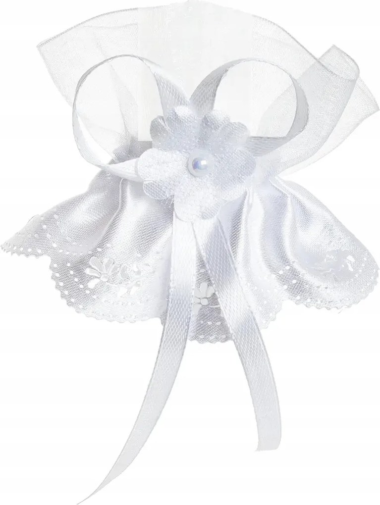 Gyertyadísz áldozás profit dekoráció nád villám fehér csipke