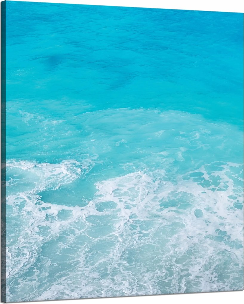 Vászonkép Hab a tengeren Hullámok Víz 80x100 cm Ideális ajándék