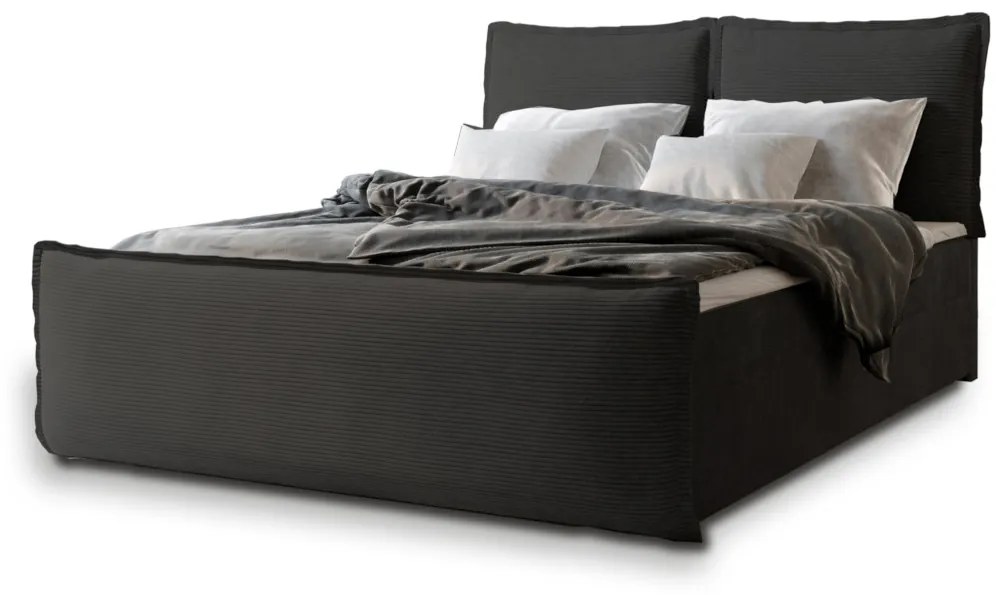 MANTA boxspring kárpitozott ágy, 160x200, poso 135