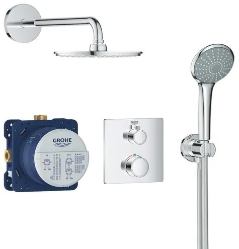 Zuhanyrendszer GROHE Grohtherm vakolat alatti résszel együtt króm 34734000