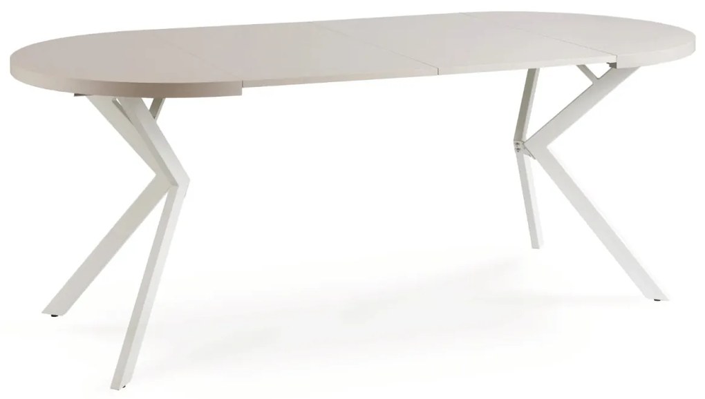 Bővíthető Étkezőasztal Kasmír/Fehér Színben. LUGO 90-190 cm