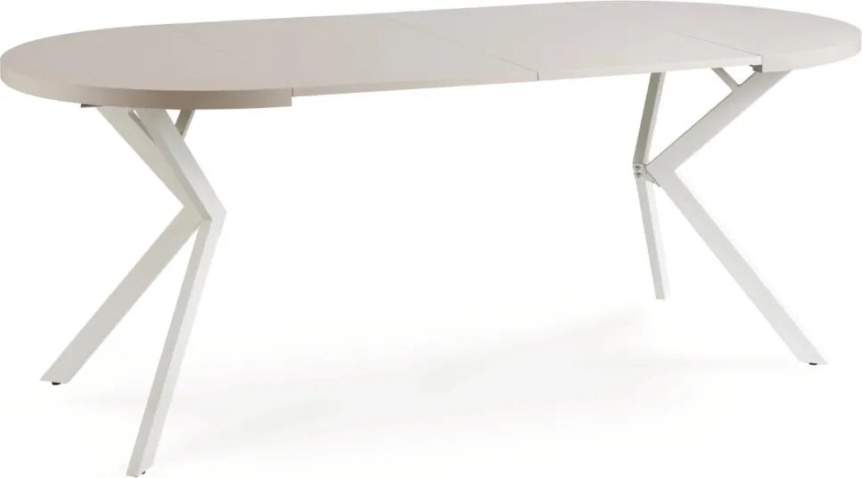 Stół LUGO Rozkładany 90-190 cm Kaszmir/Biały