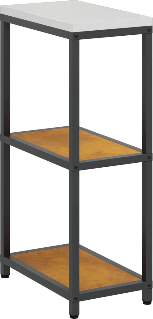 vidaXL Konyhai Tárolás polcokkal Rozsdás 60 x 50 x 92 cm Acél