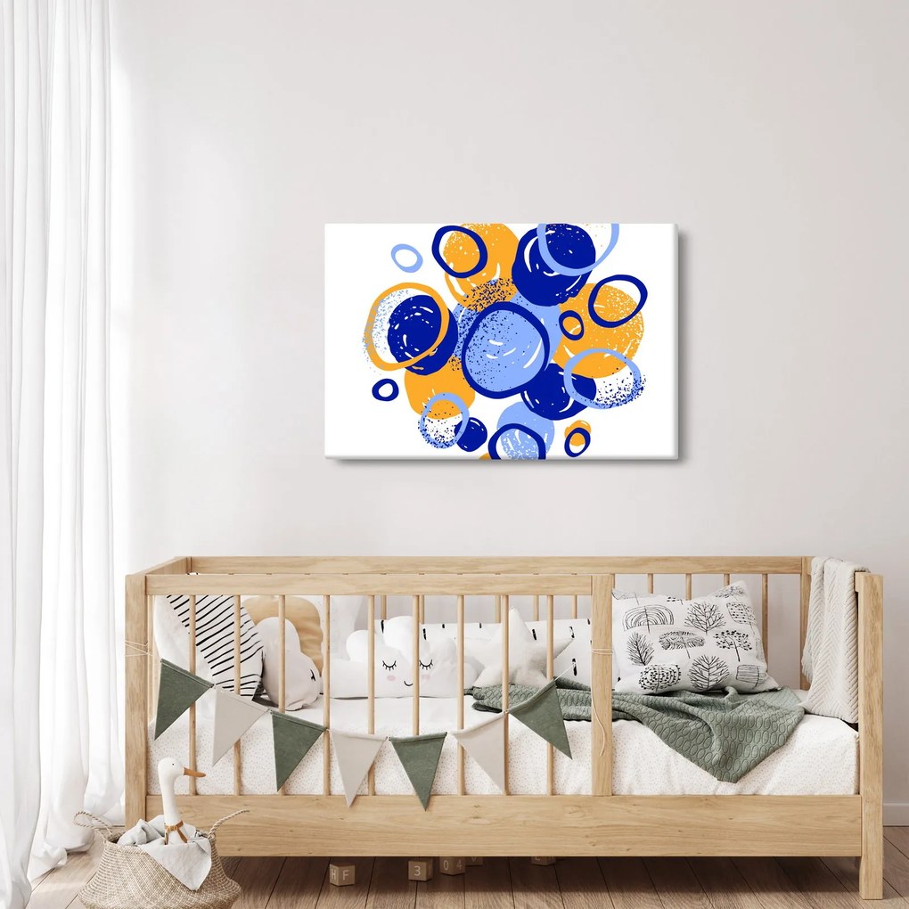 Kép - Világos motívum körökkel (90x60 cm)