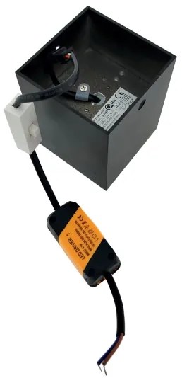 LED spotlámpa LED/5W/230V 3000/4000/6400K 7,5x7,5 cm fekete