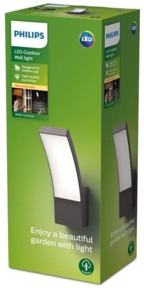 Philips - LED Kültéri fali lámpa SPLAY LED/12W/230V 2700K IP44