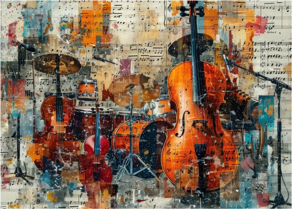 Kép - Hangszerek (70x50 cm)