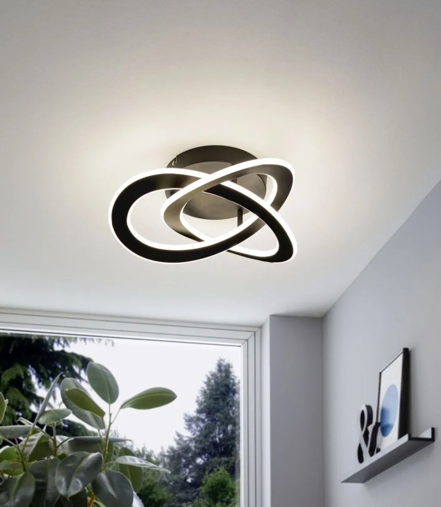 EGLO 99395 ROLIMARE Modern LED Mennyezeti Lámpa Fehér, Fekete LED IP20
