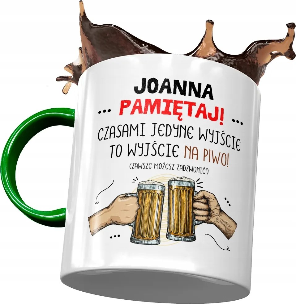 Zöld Bögre Johannának Asi Barátnőknek Ajándék Nyomtatott Fotóval