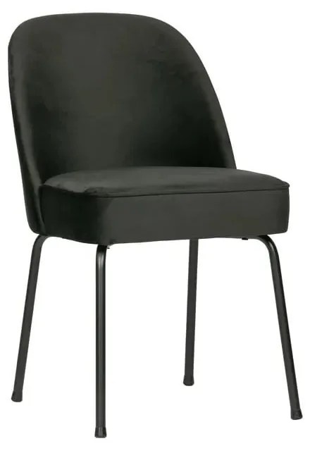 Fekete bársony étkezőszék szett 2 db-os Vogue – WOOOD