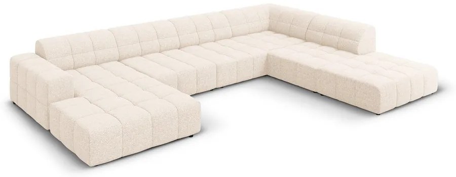 Krémszínű sarokkanapé (jobb oldali-U alakú) Chicago – Cosmopolitan Design