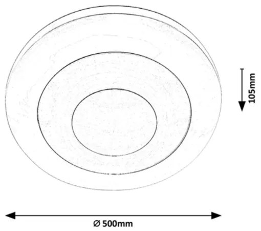 Rabalux - LED RGB Dimmelhető mennyezeti lámpa LED/40W/230V + távirányító 3000-6000K