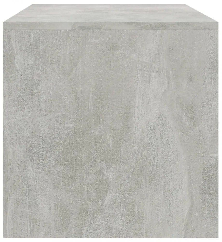 betonszürke szerelt fa TV-szekrény 120 x 40 x 40 cm