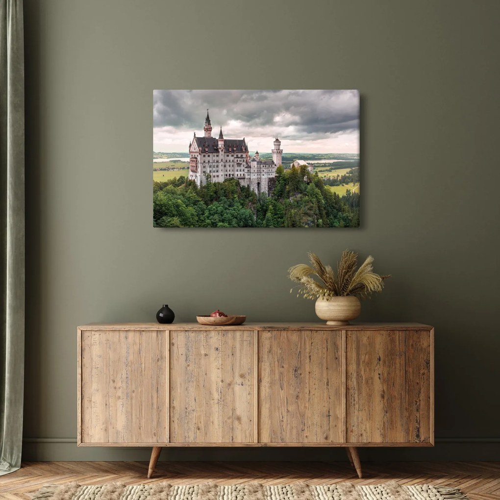 Kép - Vár sziklákon (90x60 cm)