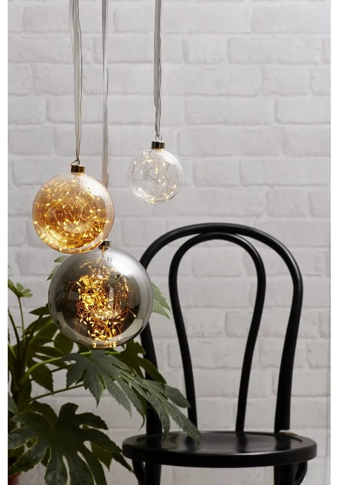 Fénydekoráció karácsonyi mintával ø 10 cm Glow – Star Trading