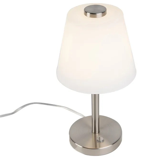 Design asztali lámpa acélból, fényerőszabályzóval, LED-del - Regno